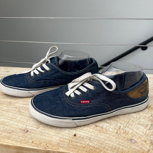 Levi's Shoes - Levi’s Monterey Blue Denim Lace-Up Sneakers | Casual Athleisure | Size 9